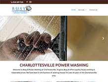 Tablet Screenshot of busybpowerwashing.com